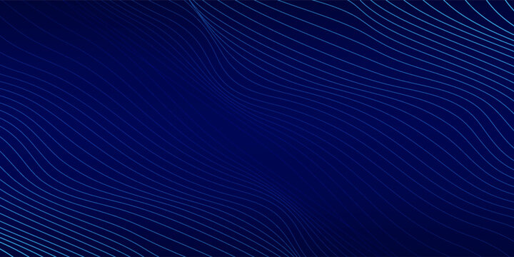 Dynamic blue particle wave. Futuristic point glowing wave. Flow digital structure. Data technology background