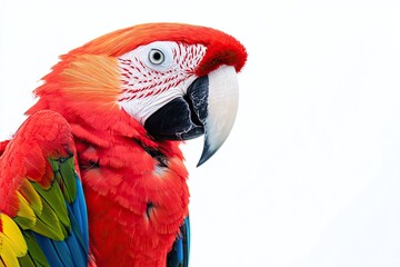 Colorful parrot profile