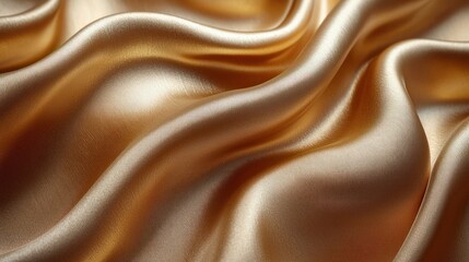 Obraz premium Luxurious Golden Silk Drapery: Abstract Texture Background