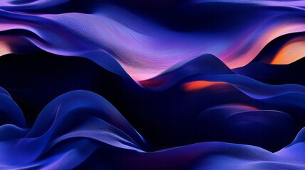 Obraz premium Abstract wavy purple shapes create a beautiful artistic composition