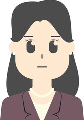 여자 캐릭터 여자 상반신