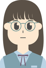 여자 캐릭터 여자 상반신