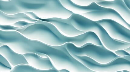 Obraz premium Abstract wavy blue and white forms create a calming visual