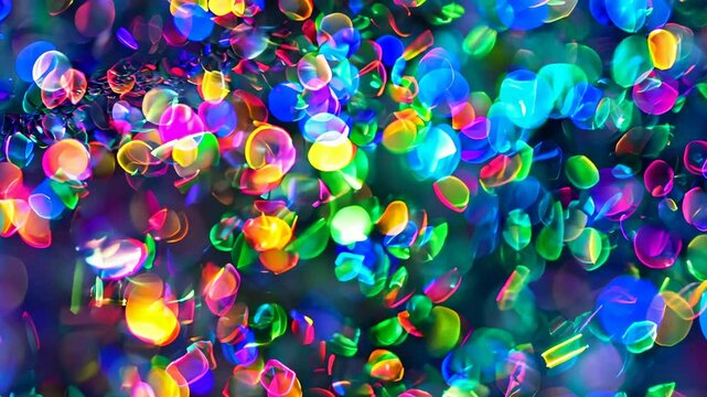 Vibrant colorful confetti burst in motion creating a dynamic and festive atmosphere with cheerful energy and celebration