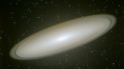 Obraz premium Elliptical galaxy in dark space.