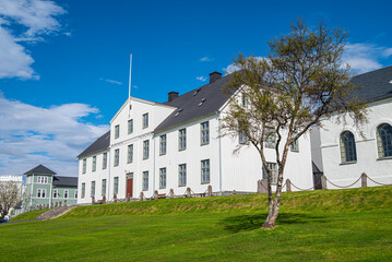 Buildings in city of Reykjavik in Iceland