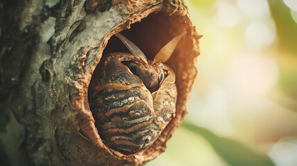 Moth emerging from cocoon symbolizes adaptability and transformation in business strategy. concept business strategy, adaptability, transformation, moth symbolism. Dreamwoven Cocoon. Illustration