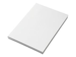 Blank Notebook on White Background for Creative Use