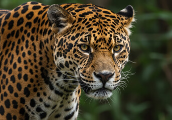 Photorealistic Portrait of a Jaguar in the Wild with Breathtaking Clarity