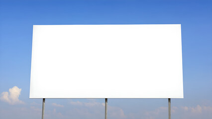 Fototapeta premium blank billboard on blue sky