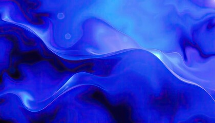 Obraz premium Abstract Blue Fluid Flow