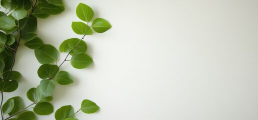 Obraz premium Shamrock sprigs on white background
