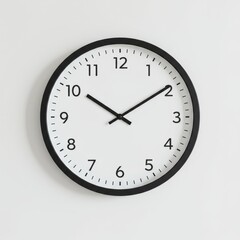 clock on a white background