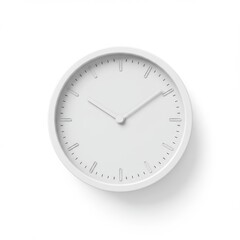 clock on a white background