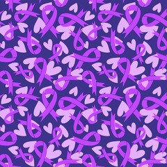 Breast cancer month seamless pink ribbon day mammogram pattern for medical accessories and medicine textiles