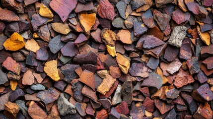 mulch texture dyed bark nuggets abstract background.
