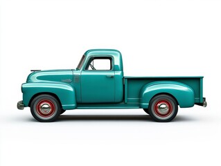 Fototapeta premium Classic Vintage Blue Truck
