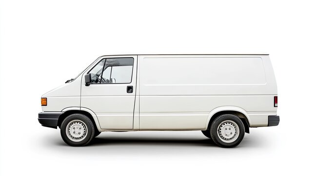 White van profile shot