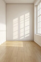 Empty room with sunlight