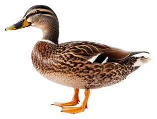 Obraz premium Mallard duck in natural setting wildlife outdoor view isolated on transparent background