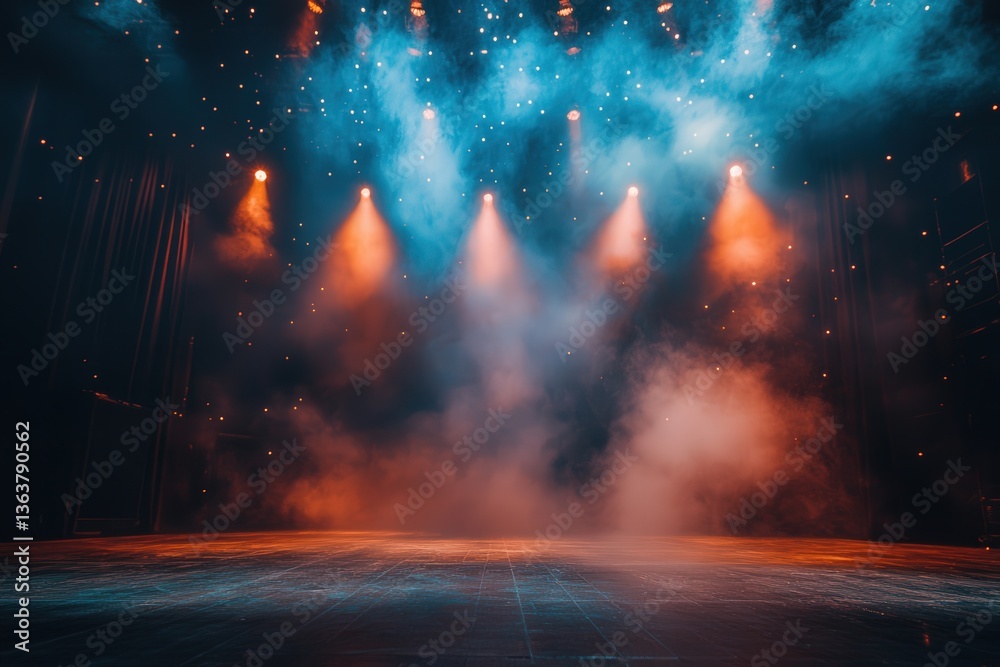 Poster experience the vibrant atmosphere of a beautifully lit stage during a performance showcasing the mag