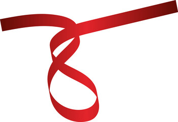 Ribbon red color. Elements for holiday