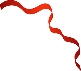 Ribbon red color. Elements for holiday