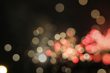 Fototapeta premium Abstract of blurry firework display as background
