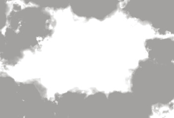 gray  watercolor brush effect isolated on transparent background 