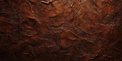 Fototapeta premium Dark brown textured background, resembling stone or leather. Perfect for design projects needing a rustic, vintage, or grunge feel.