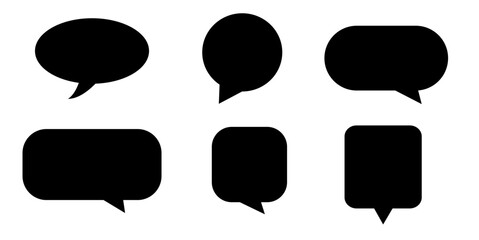 Set of speech bubbles 