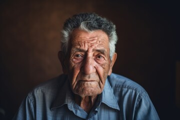 Obraz premium Portrait of a Hispanic elderly man in nursing home