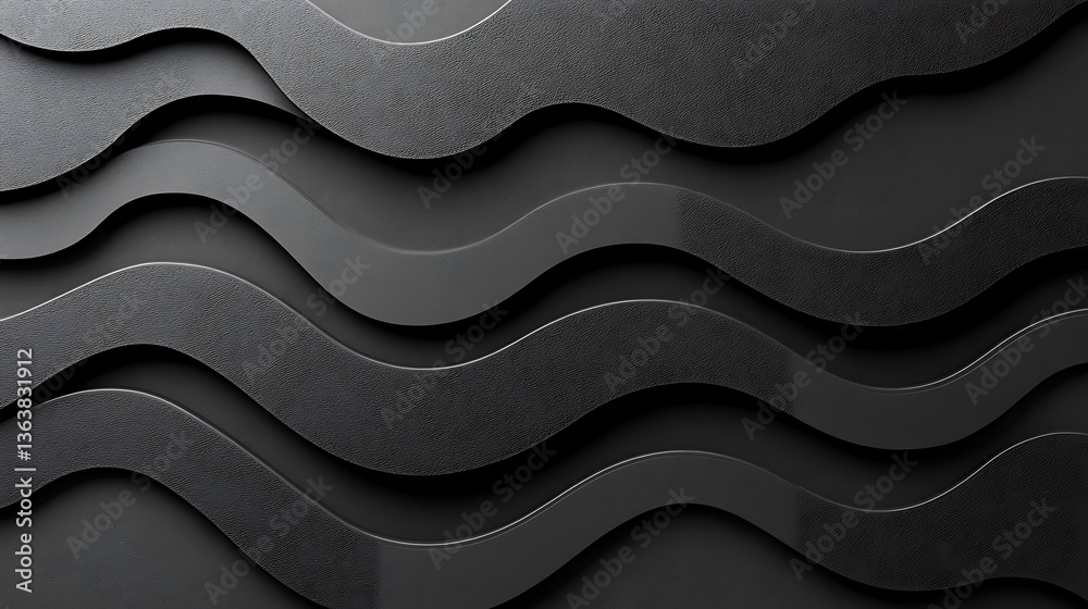 Aufkleber abstract dark wavy texture background design with random pattern