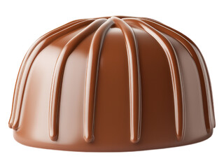 Obraz premium Smooth Brown Chocolate Dessert with Elegant Texture