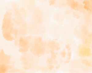 Soft yellow, beige, and orange watercolor background texture with delicate gradients and organic flow. Hand painted abstract design, perfect for branding, invitations, packaging, and digital art