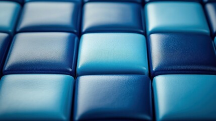 Obraz premium Abstract Blue Tiles: A Study in Texture and Shade
