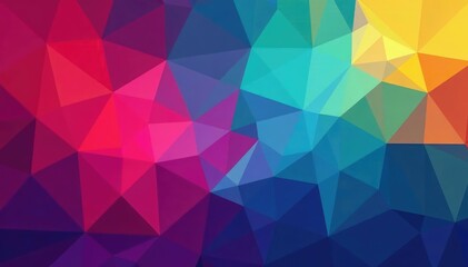 Obraz premium Geometric shapes in vibrant colors, creating a dynamic backdrop , modern, design, color