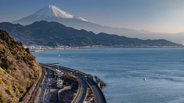 薩埵峠からの富士山の眺望