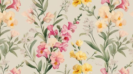 TexturesBackgrounds Vintage Floral View Palette Freesia