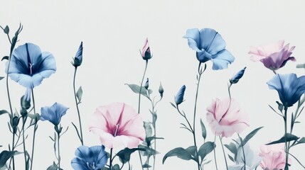 Art Flowers View Floral Peonies Botanical Light Hand-drawn