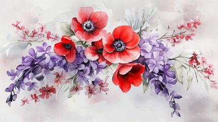 Moonlight Whimsical Floral Overview Style Hyacinths