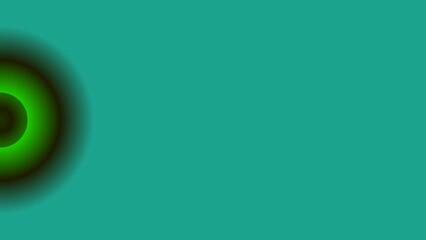 Teal backdrop with vibrant green circles