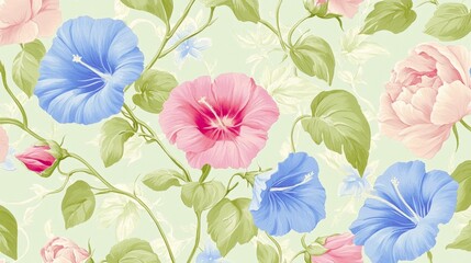 TexturesBackgrounds Scattered Floral Moment Pink Pale