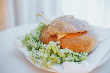 Loaf of Bread – Traditional Polish Wedding Welcome with Decorated Bread and Salt