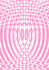 The background image is in pink tones, using shapes to arrange. Composition with gradation used for graphics