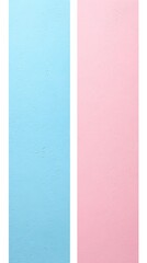 Fototapeta premium Side-by-Side Color Blocks of Light Blue and Light Pink