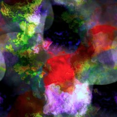 Multicolour space dyed marble seamless art texture background. Vivid mottled marl effect ombre home decor design. For tie dye and surface fashion all over backdrops.