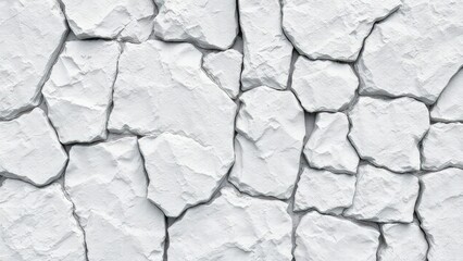 Fototapeta premium White stone background. Rock texture. Gray stone grunge background. Fragment of the mountain surface. Close-up. It looks like a stone wall.