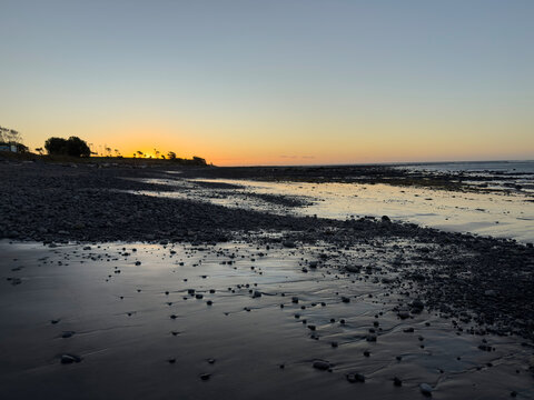 Sunset, Waitara Beach, Taranaki, New Zealand