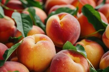 Peaches fruit wallpaper background